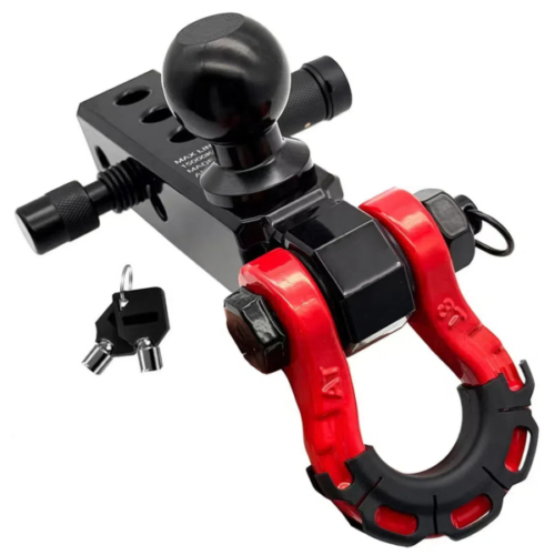 SHR-004 D Ring Shackle Hitch Receiver Ball Mount Set